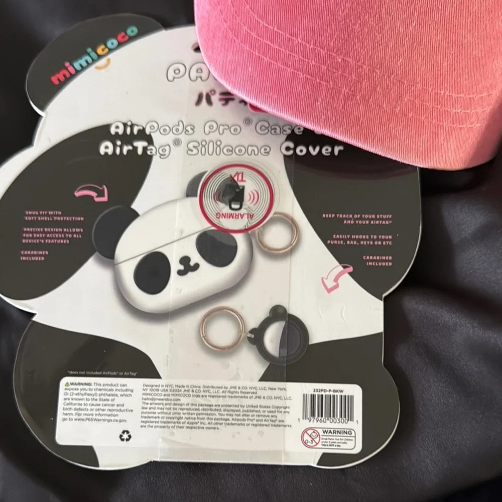 Mimicoco Panda AirPods Pro Case with AirTag Cover
